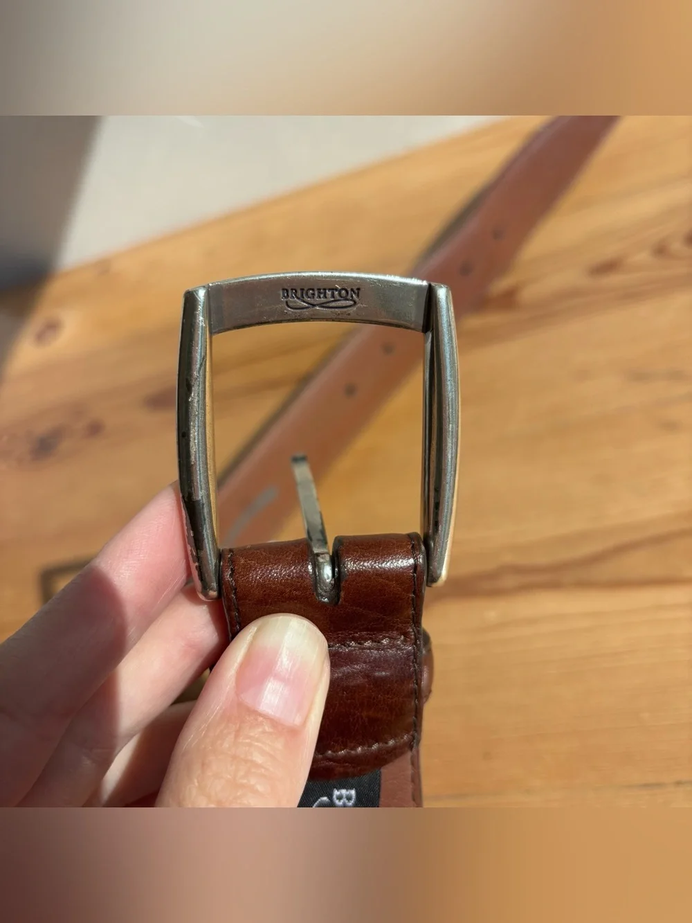 Brighton Leather Dress Belt Mens Brown USA Classic Western Everyday Dad Sz 40